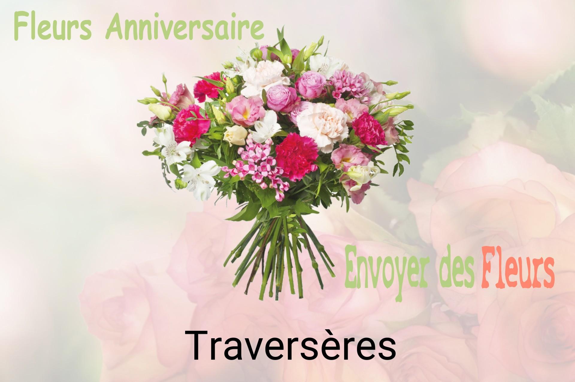 Bouquet de fleurs d’anniversaire livré à Traversères